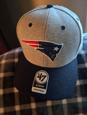 New England Patriots '47 MVP Grey & Navy Snapback Hat